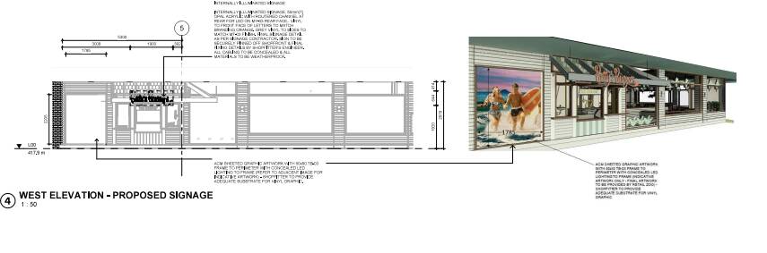 Proposed signage for Betty's Burger at Norwich Plaza. Picture by Tract