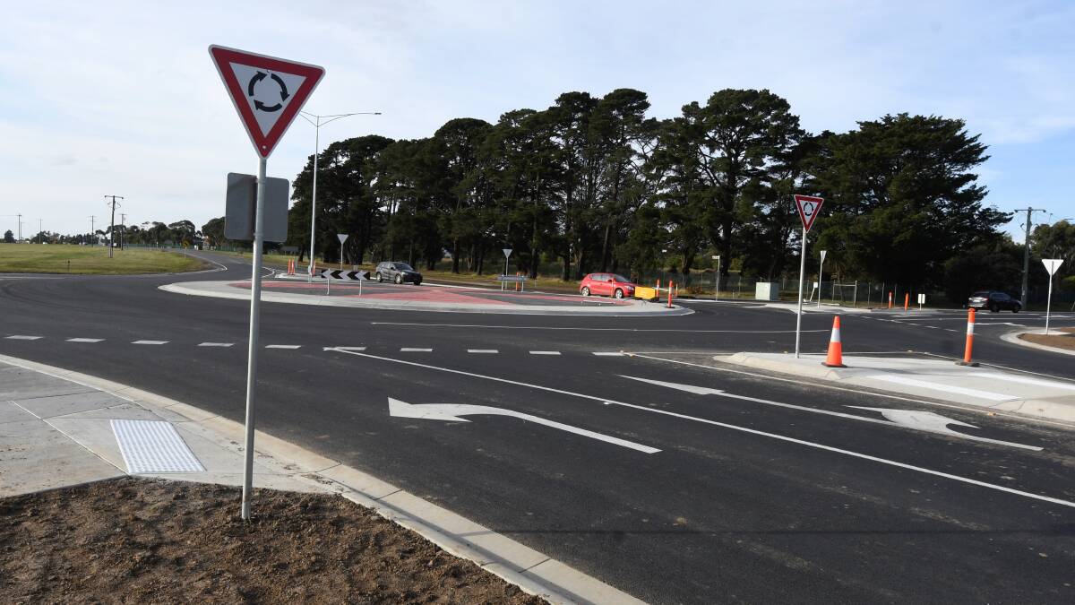 The new roundabout on Ring Road and Gregory Street West. Picture by Lachlan Bence