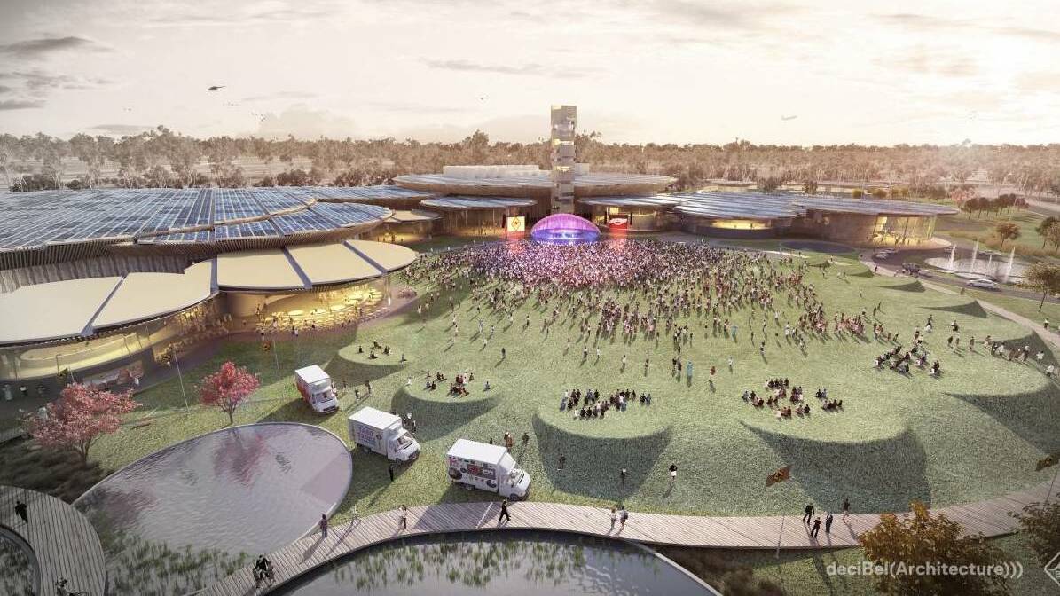 A rendering of the proposed outdoor venue at BWEZ. File picture