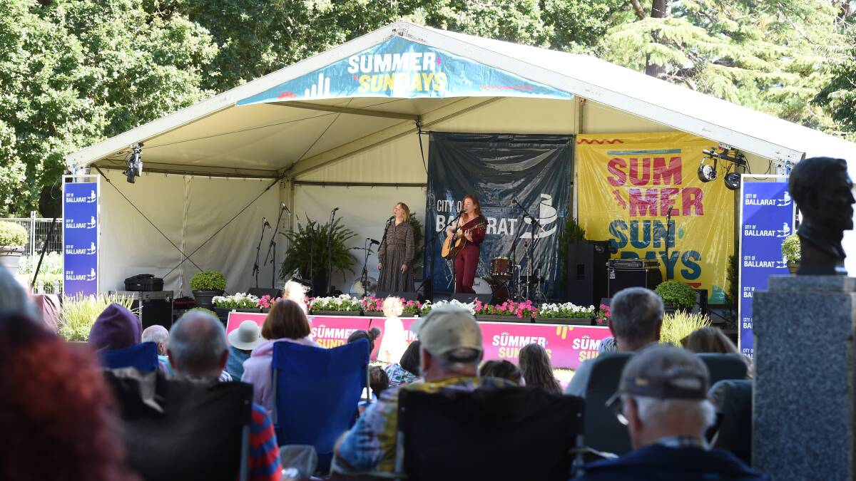 Mon Coeur performing at Ballarat Summer Sundays 2023. Picture by Kate Healy