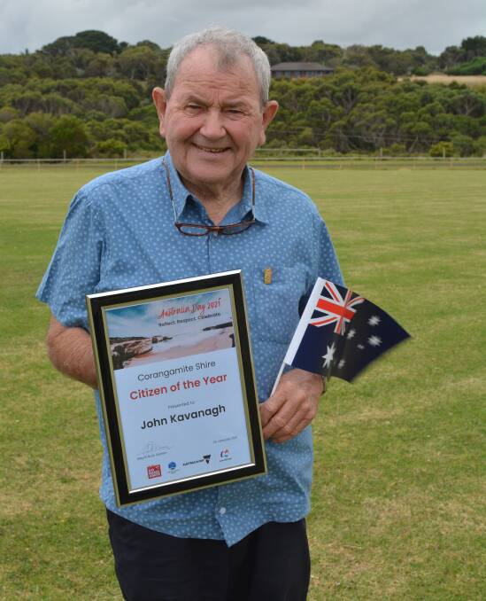 HONOURED: Skipton's John Kavanagh was named Corangamite Shire's Citizen of the Year.