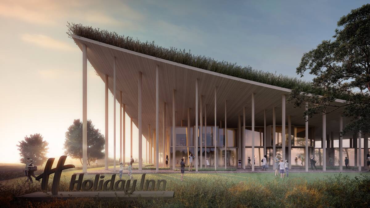 STAY: Concept art for the proposed hotel at 63 Mahers Road, Warrenheip. Picture: IHG