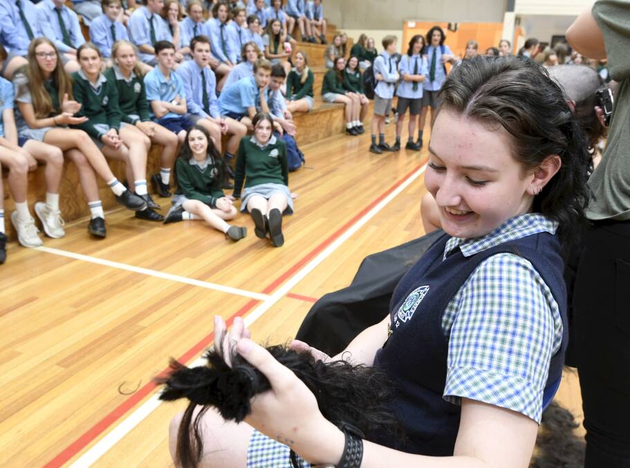 Year 12 student Jordan Howard said she planned to donate her ponytail to make wigs.