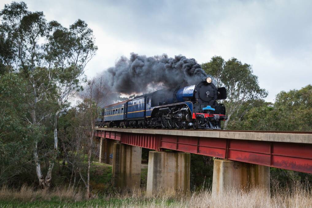 ON TRACK: Steam engine R711 will be returning to Ballarat for the first time since 2004. Pictures: supplied
