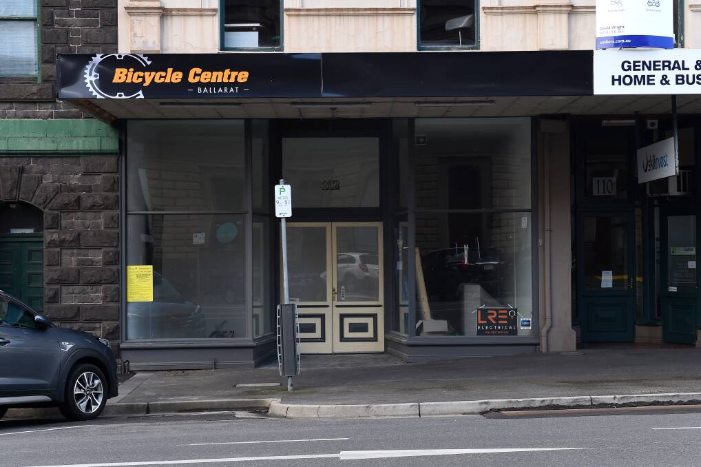 This shopfront at 112 Lydiard Street North could become a yoga and pilates studio if a planning permit application is approved by council. Picture: Adam Trafford