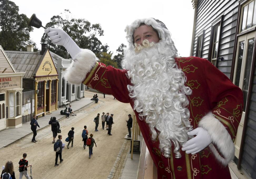 LIT: Saint Nicholas will be part of Sovereign Hill's Winter Wonderlights. Picture: Lachlan Bence