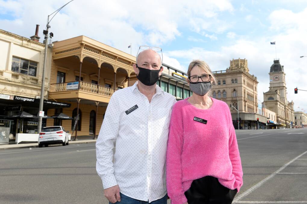 RELIEVED: Homeground Cafe and Bakery owners Brendan and Lisa Hanrahan. Picture: Kate Healy