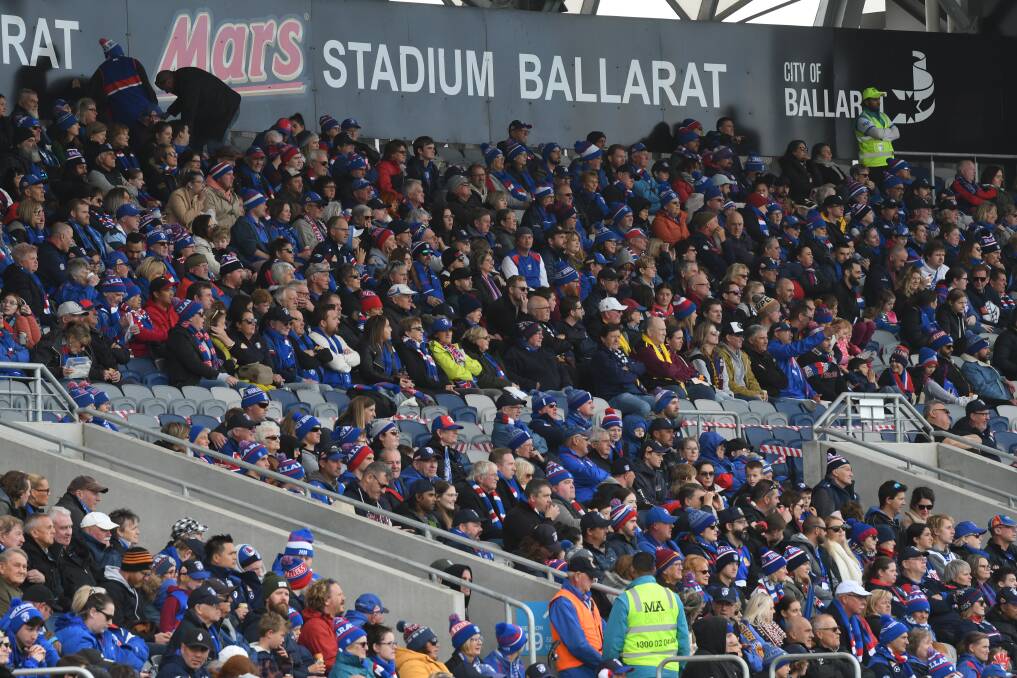 Mars Stadium might not be able to have a full grandstand, but can host up to 75 per cent of its normal capacity for Sunday's game.