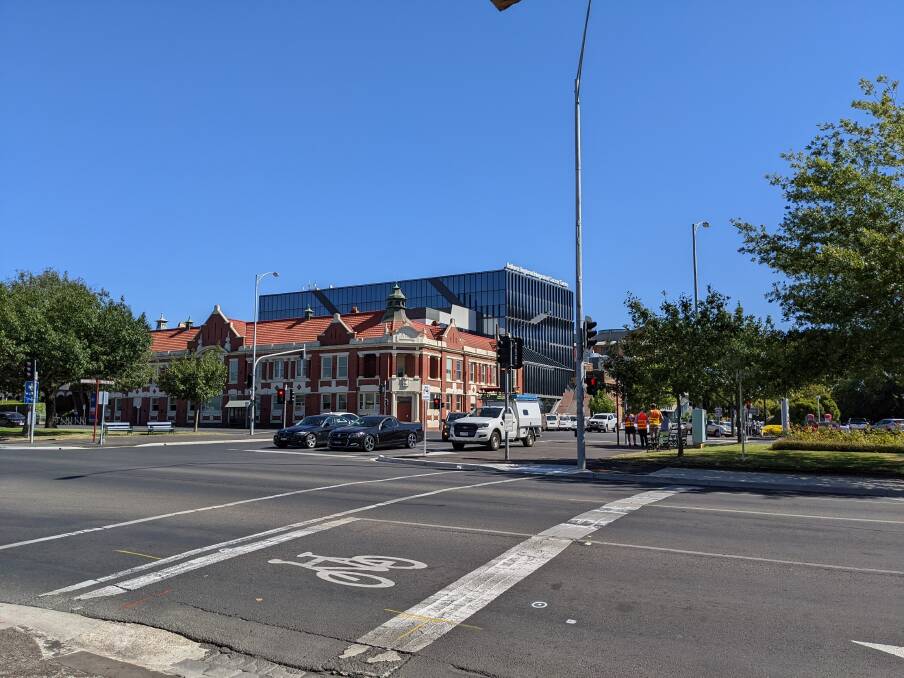 Works are starting on the pedestrian and cyclist-friendly upgrade of the Sturt Street-Drummond Street intersection.