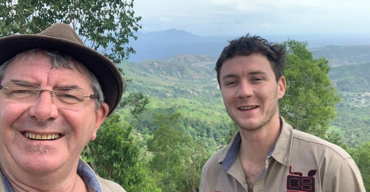 Dan and Isaac Lund in Timor-Leste while working on their GenerAide project.