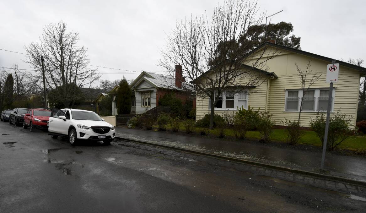 BORROWED TIME: Several houses in Ajax Street would be demolished or relocated under Ballarat Clarendon College's expansion plans. Picture: Lachlan Bence