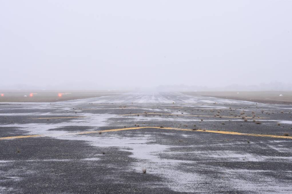 WHEELS UP: The airport's runway as it stands today. Picture: Adam Trafford