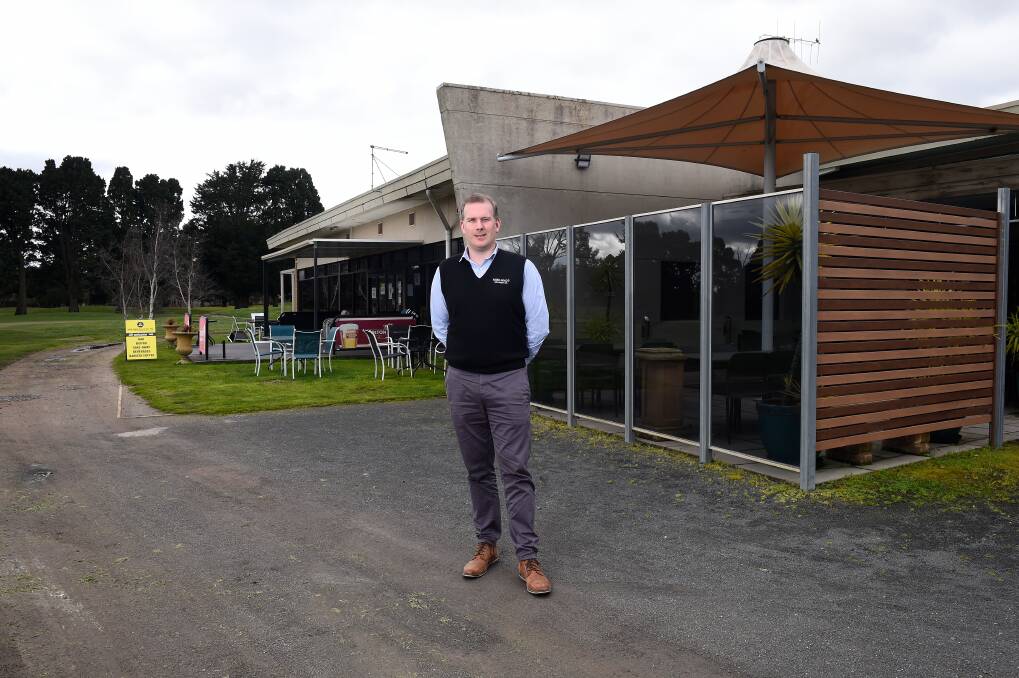 FORE: Midlands Golf Club acting general manager Cameron Vallance where the proposed first stage will sit. Picture: Adam Trafford