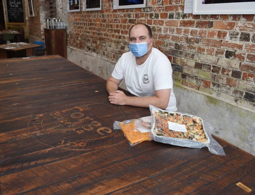 FLEXIBLE: The Forge Pizzeria owner Tim Matthews quickly started to make heat-and-eat meals following the lockdown announcement. Picture: Kate Healy