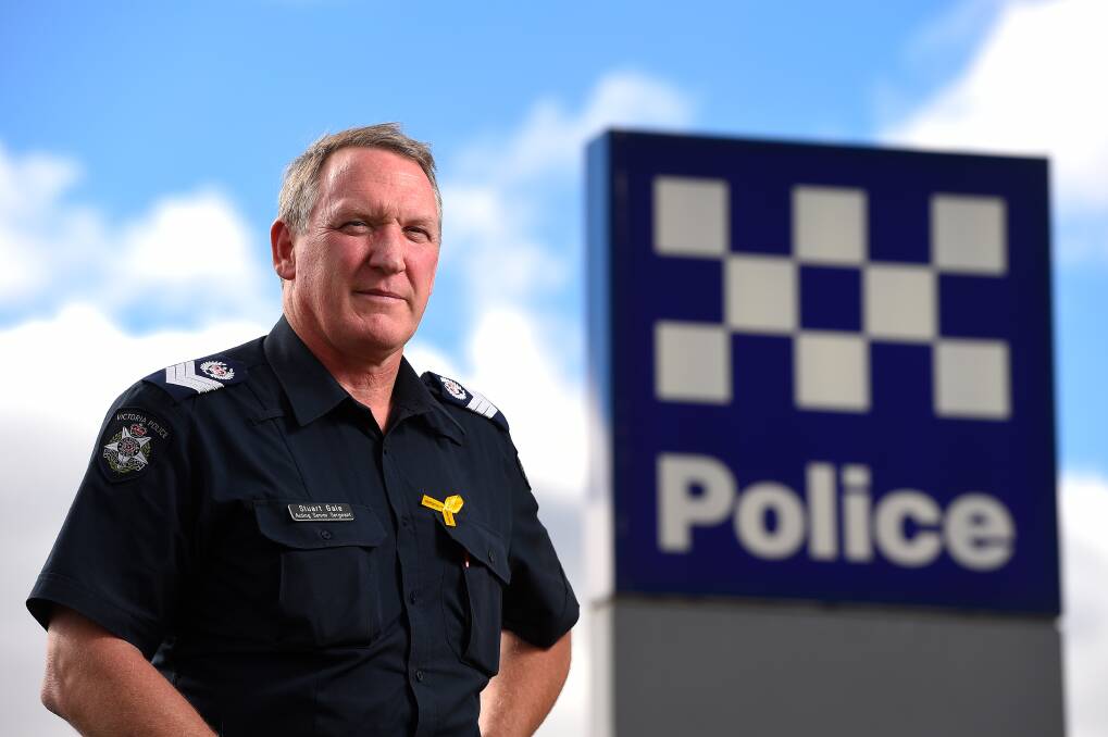 Ballarat and Moorabool Highway Patrol Senior Sergeant Stuart Gale. Picture: Adam Trafford