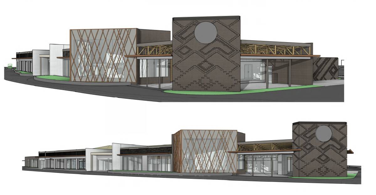 Artist's impressions of the the new facade of the clubhouse would look like.