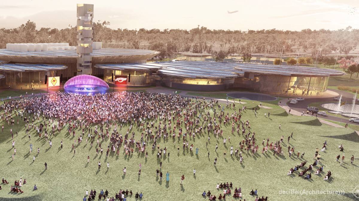The Broo site was proposed to include a 10,000-seat live music venue. Pictures: supplied