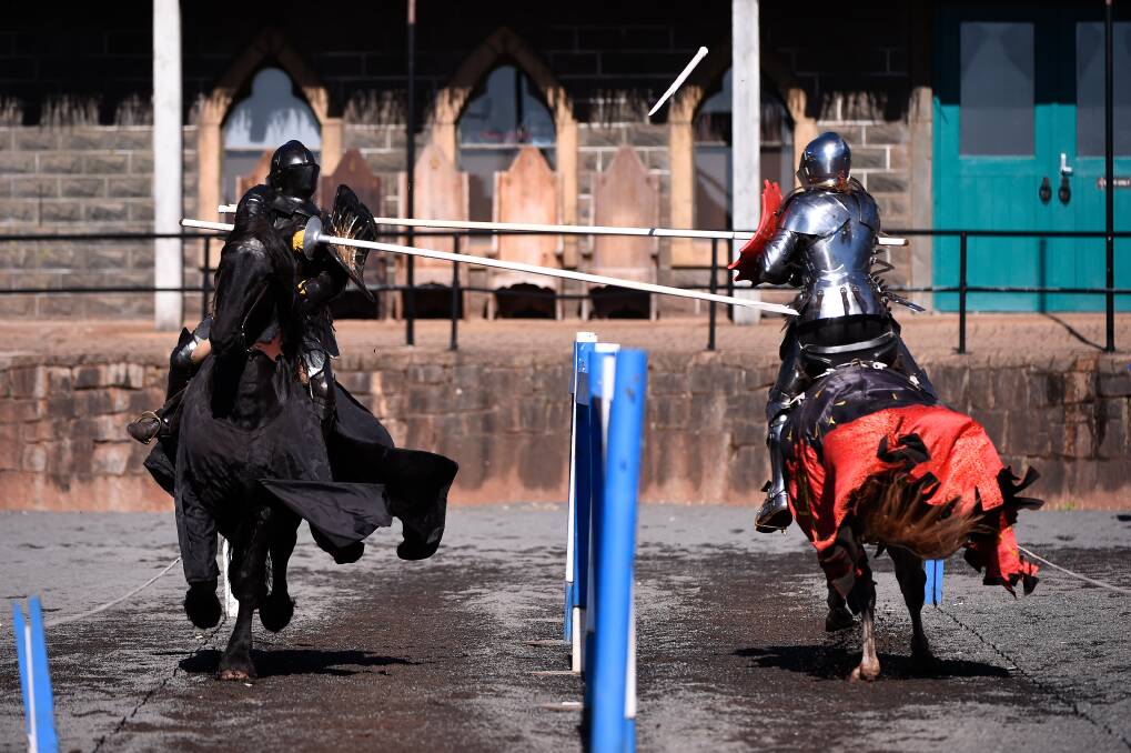 Jousting is back on as Kryal Castle reopens following the lockdown. Picture: Adam Trafford