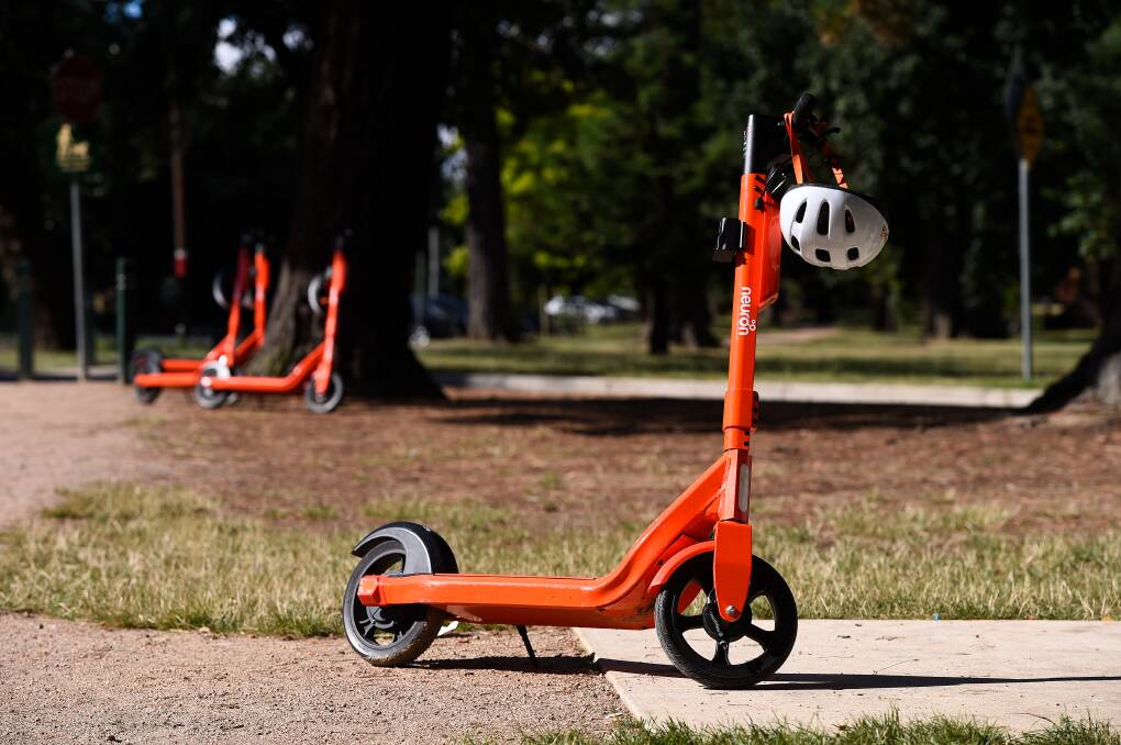 ROLLING: The e-scooter trial has been deemed an early success, but has encountered some issues. Picture: Adam Trafford