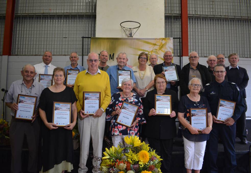 WINNERS: Corangamite Shire's outstanding citizens were honoured at the annual Australia Day awards on Tuesday.