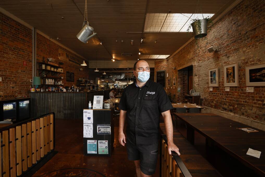READY: The Forge Pizzeria owner Tim Matthews is preparing for staff shortages to get worse. Picture: Luke Hemer