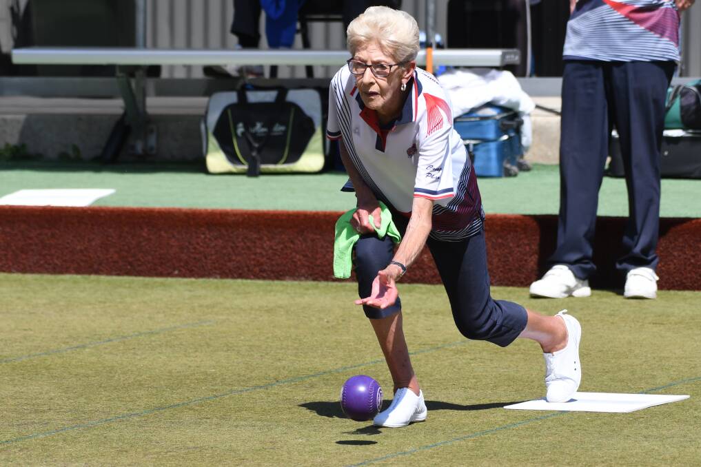 Central Wendouree bowler Marilyn Blake. Picture: Kate Healy
