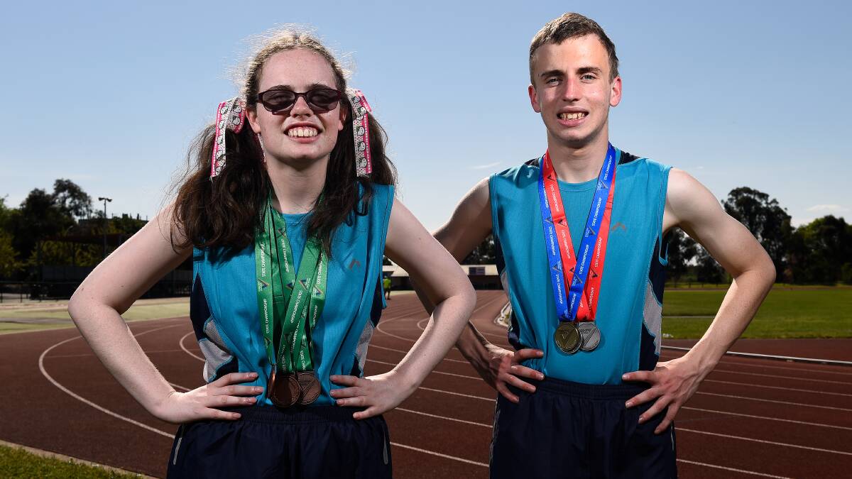 Louise and James Pendred have been nominated for the junior sportsperson of the year award. Picture: Adam Trafford
