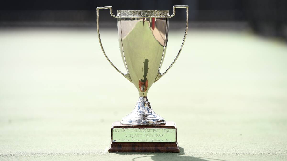The 2019 CHNL A Grade premiership cup, eventually won by Hepburn. Picture: Adam Trafford