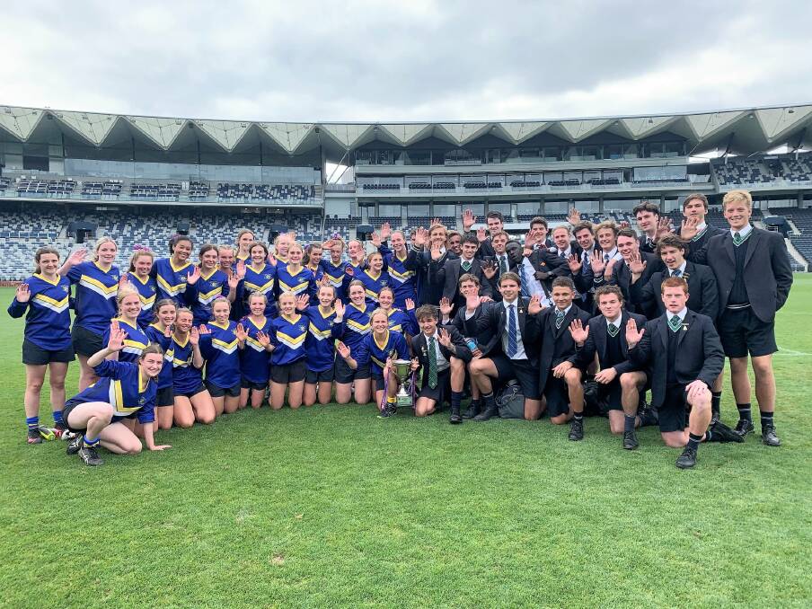 Loreto and St Patrick's will hold the Respect Cup until the 2022 fixture in Ballarat. Picture: St Patrick's College