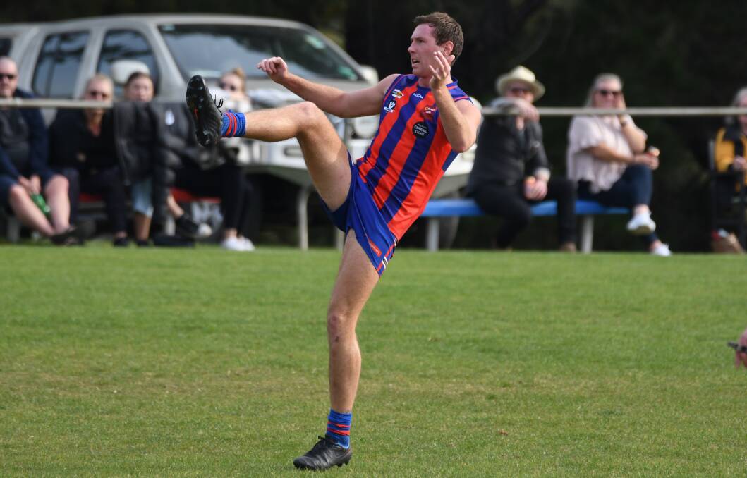 Sam Dunstan is the premier goal kicker in the league so far. Picture: Kate Healy