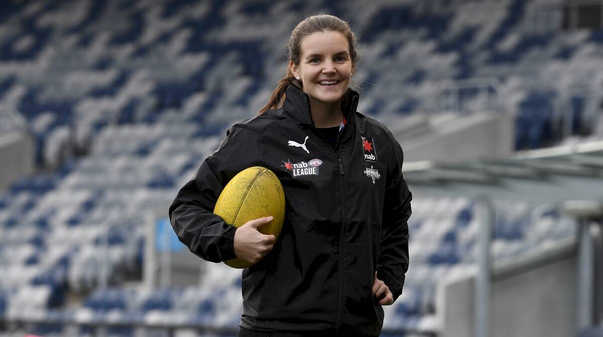 Sally Riley will bring a wealth of knowledge from her AFLW career to the GWV Rebels. Picture: Lachlan Bence
