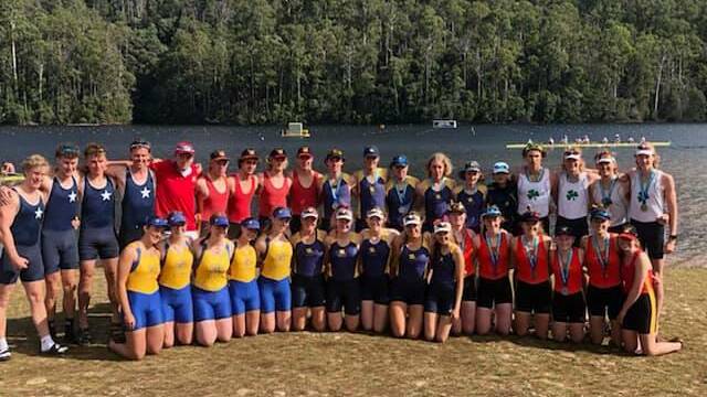The Ballarat cohort minus Wendouree Ballarat Rowing Club at the Australian Rowing Championships. Picture: St Patrick's College