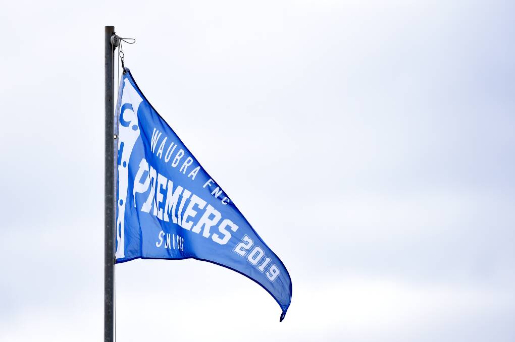 The 2019 premiership flag. Picture: Adam Trafford