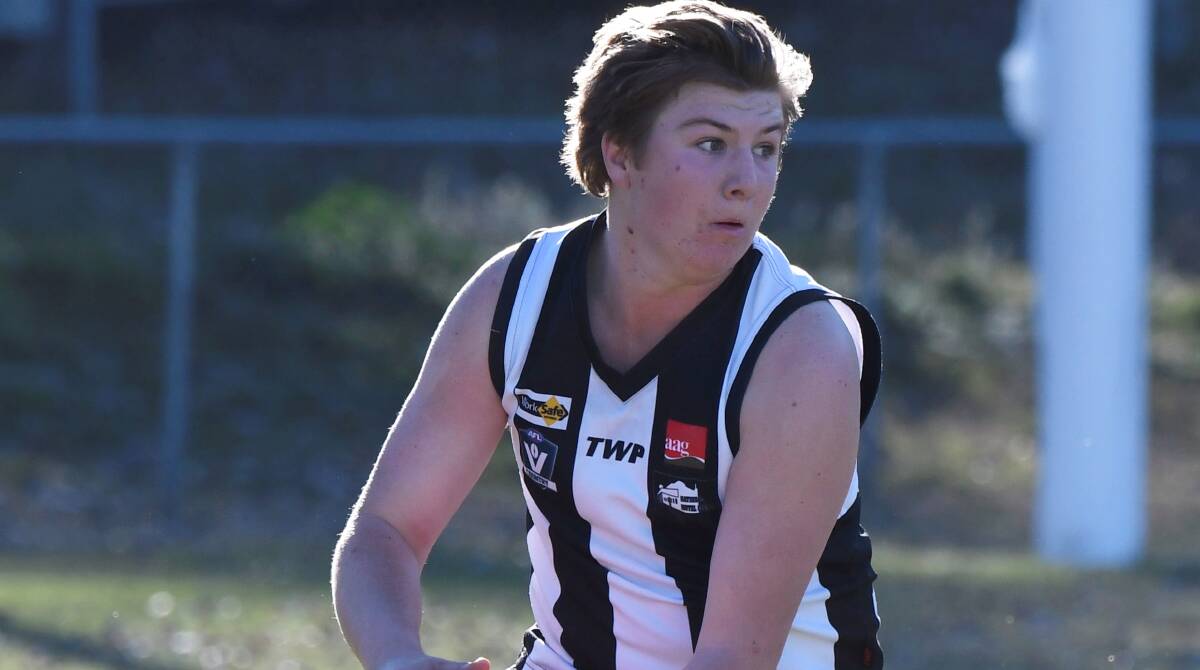 New Clunes coach Luke Davidson will look to build on the Magpies promising 2021 season. Picture: Lachlan Bence