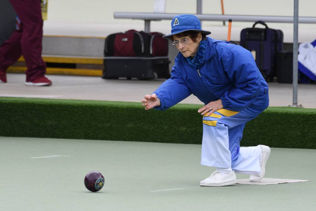 Sebastopol bowler Annette Hovey. Picture: Kate Healy