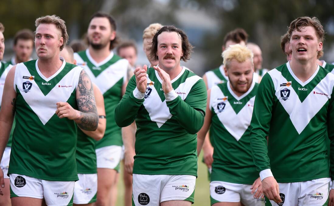 Rokewood-Corindhap is bound for its first senior football finals campaign since joining the CHFL. Picture: Adam Trafford