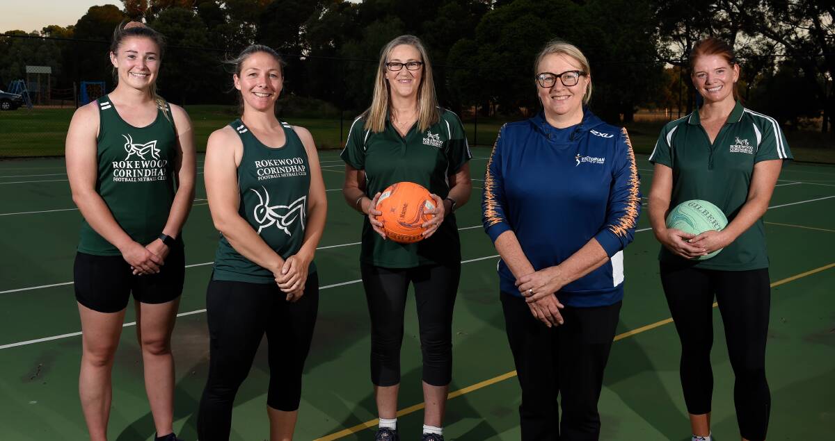 Kelly Lightfoot (centre) has continued Rokewood-Corindhap's rise. Picture: Adam Trafford