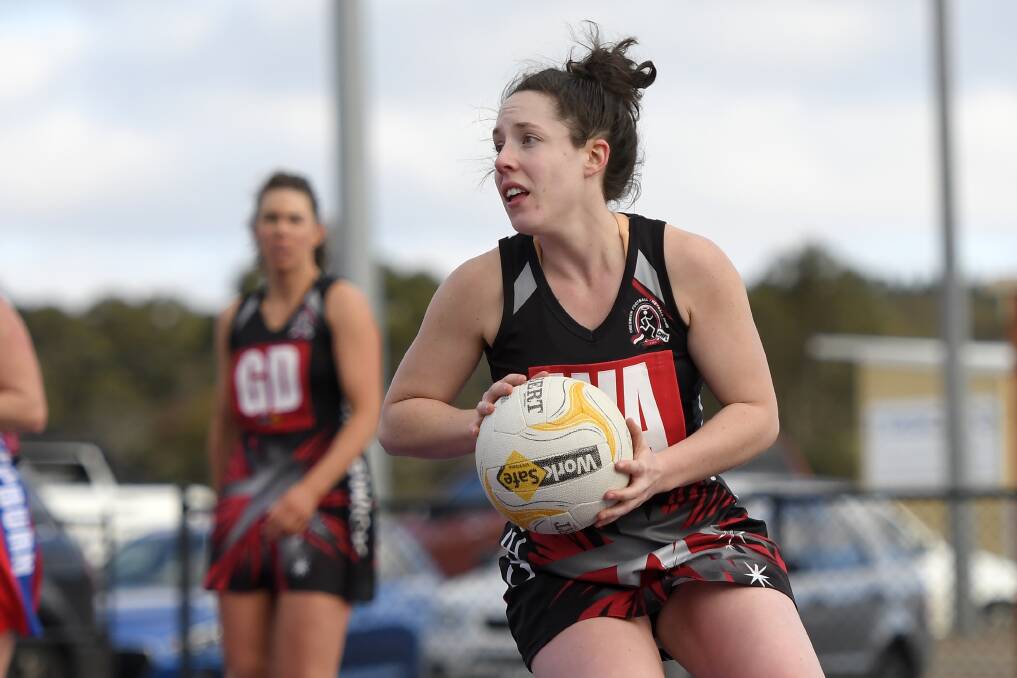 Erin Sell looks ahead for Creswick. Picture: Dylan Burns