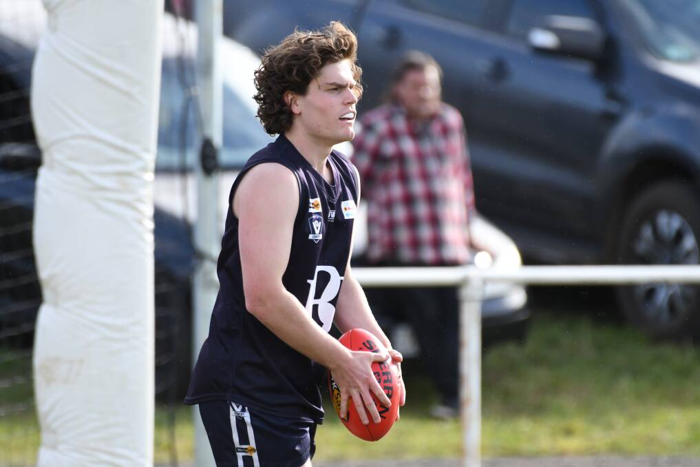 Lachlan Conlan was one of Ballan's better players again in its win over Carngham-Linton. Picture: Kate Healy