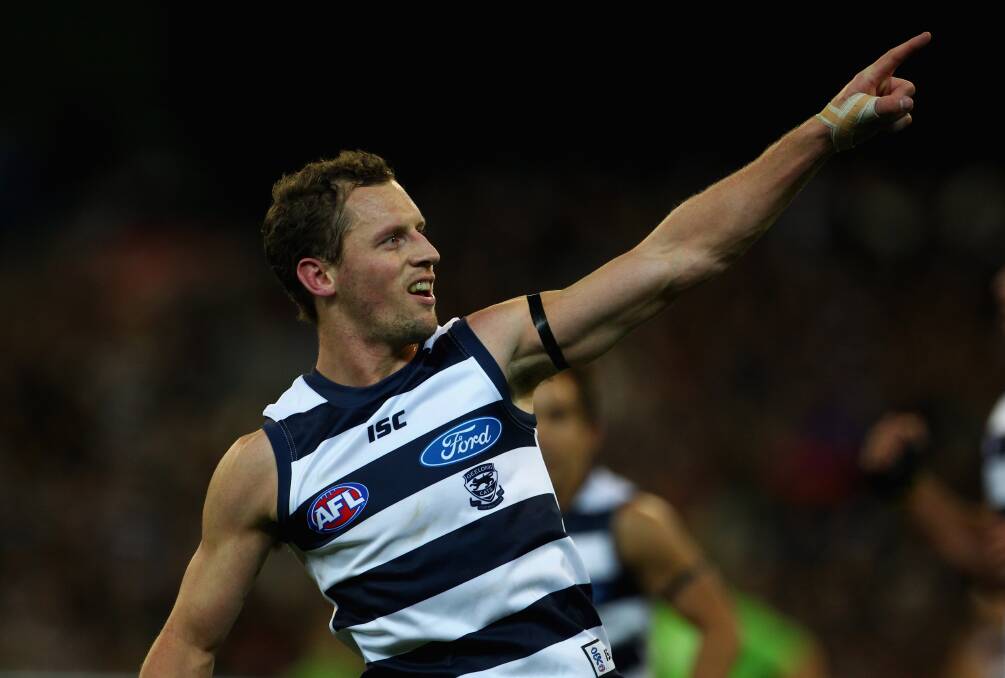 Kelly in action during his successful Geelong career. Picture: Getty Images