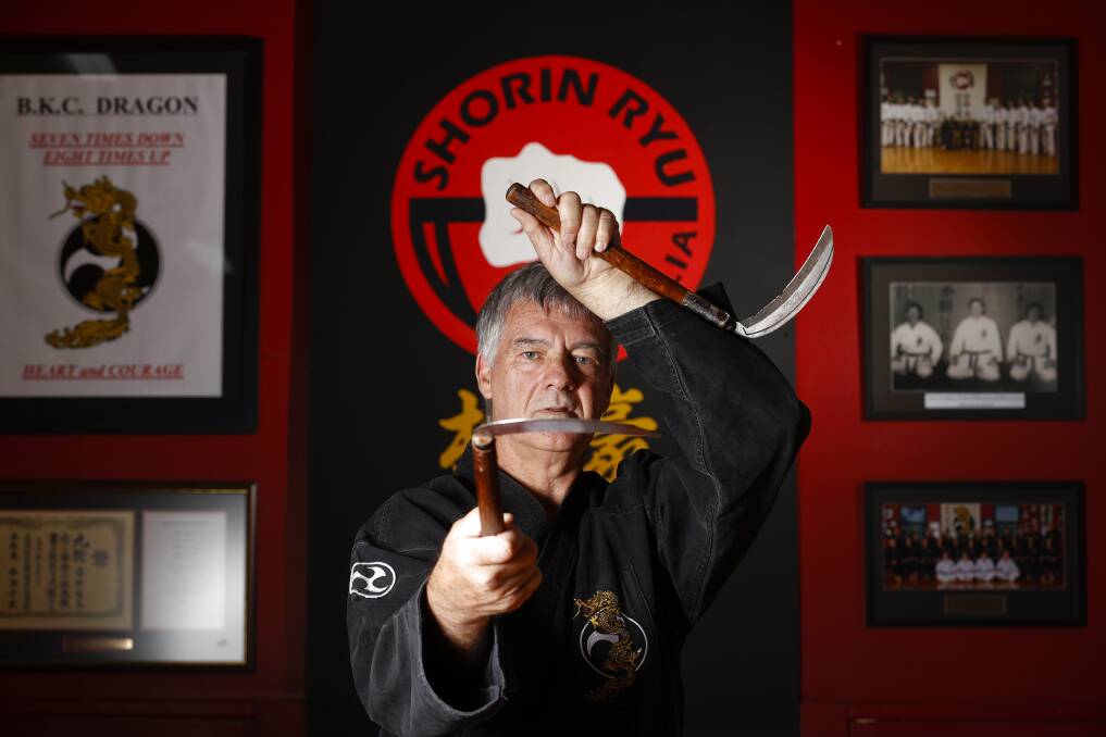 Wayne Reddrop has enjoyed a 46-year career in Shorin Rye Karate. Picture: Luke Hemer
