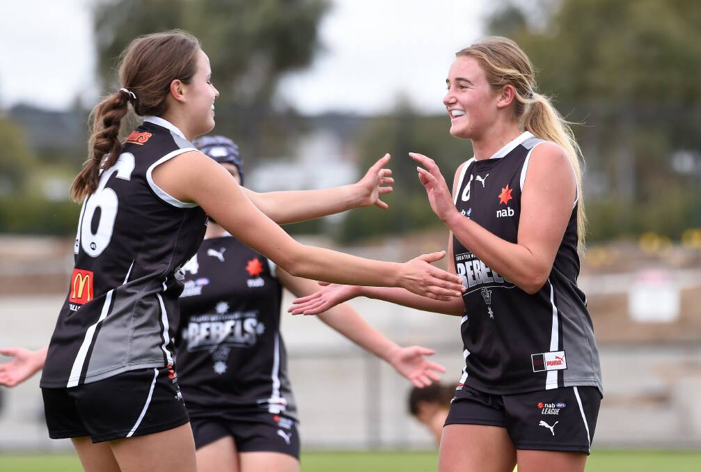 The GWV Rebels Girls defied the odds and knocked off top placed Tasmania in an elimination final at the weekend. Picture: Adam Trafford