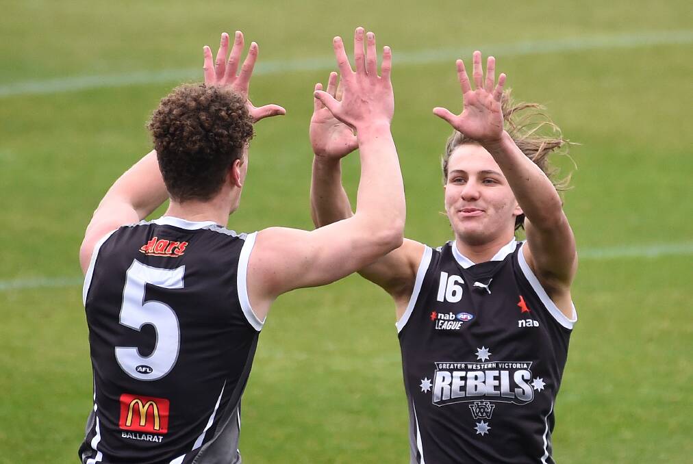 Josh Rentsch and Kai Lohmann are strong chances to find an AFL home at the draft. Picture: Adam Trafford