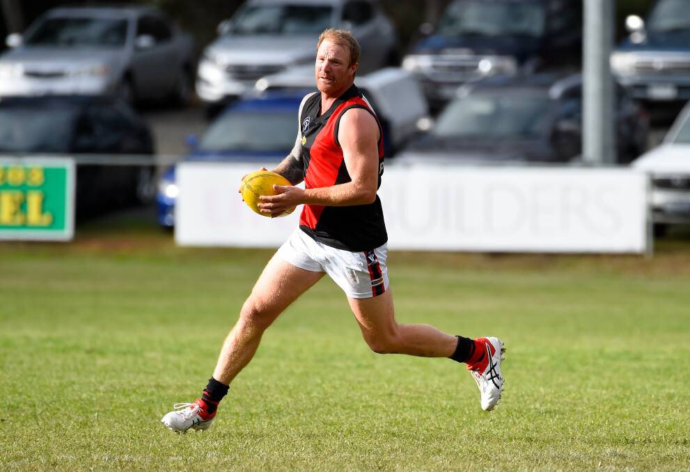 Mark Phelps in action for Buninyong in 2019. Picture: Adam Trafford