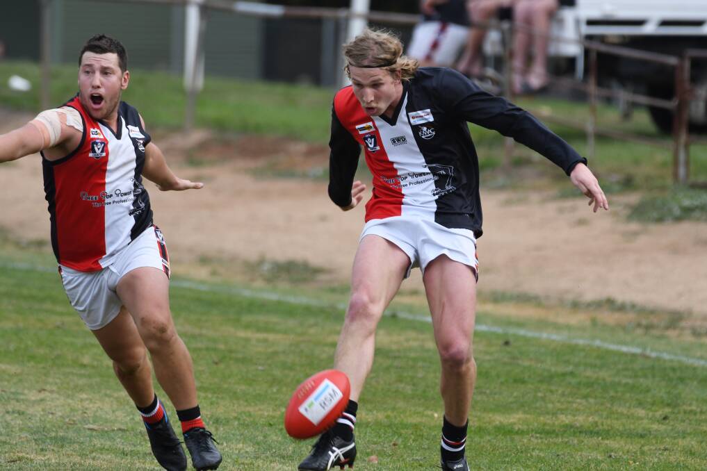 Creswick's Aaron Sedgwick (left) and Jack Mason (right). Picture: Kate Healy