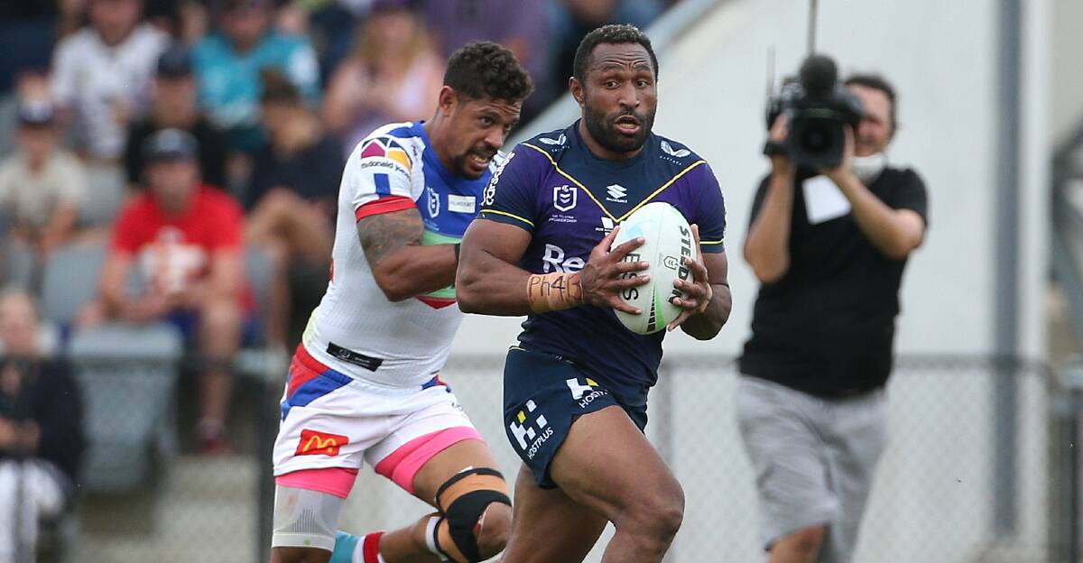 The Melbourne Storm impressed at Mars Stadium at the weekend, beating Newcastle 24-10. Picture: NRL Photos