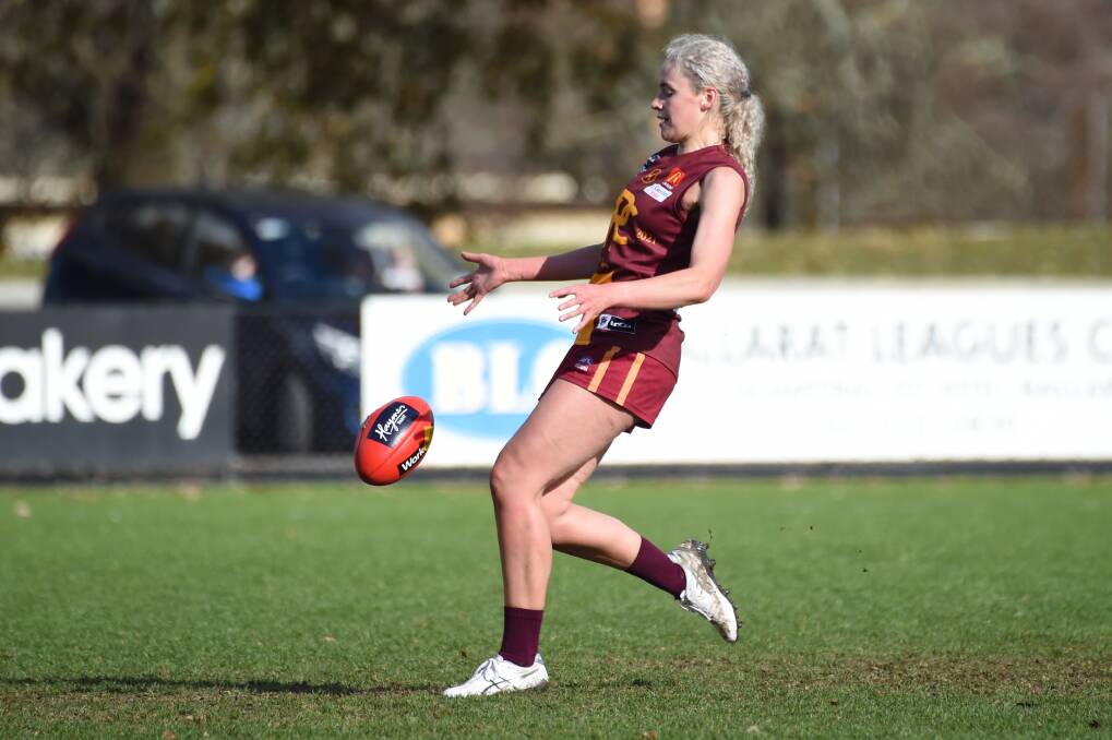 Redan remained unbeaten and on top of the ladder with a comprehensive 89-point win over Sebastopol at the weekend. Picture: Kate Healy