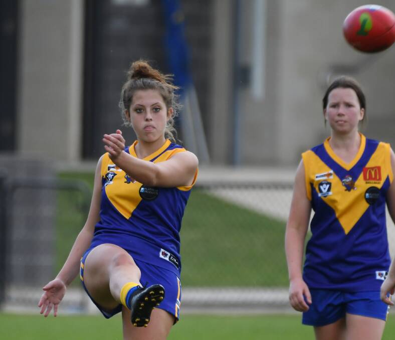 Sebastopol held on in its tightest game to date to claim a second victory for the season. Picture: Kate Healy