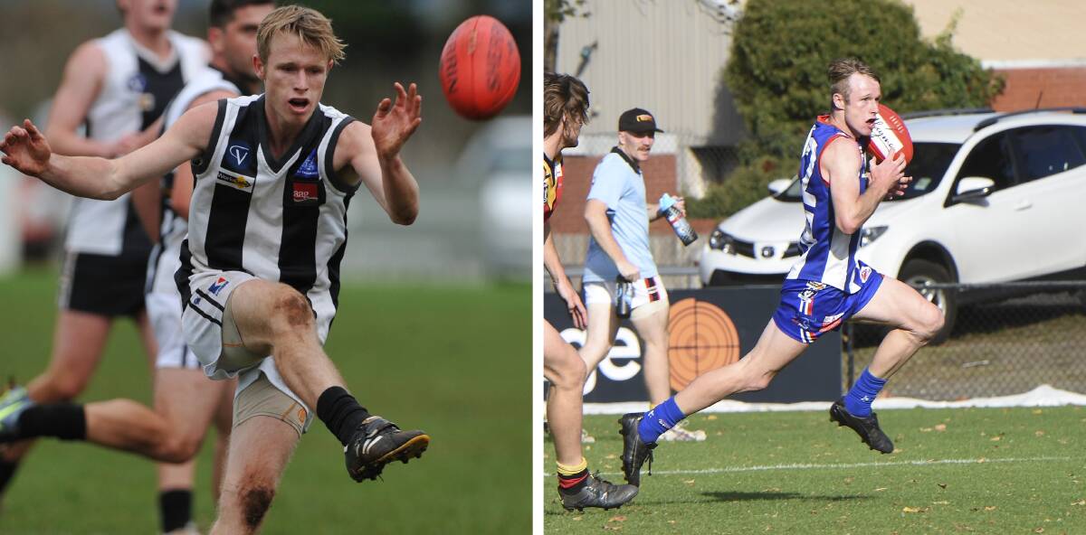 Nick Hind in his Clunes and East Point days. Pictures: Kate Healy and Lachlan Bence