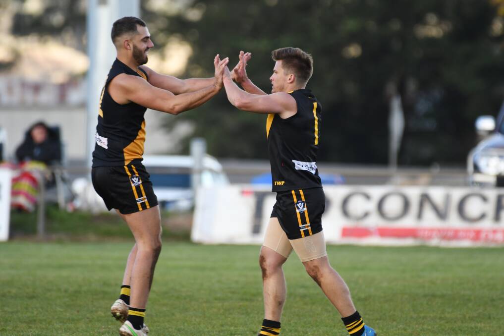 James Thompson and Andrew Challis were key figures in Springbank's dominant second-half of the season. Picture: Kate Healy